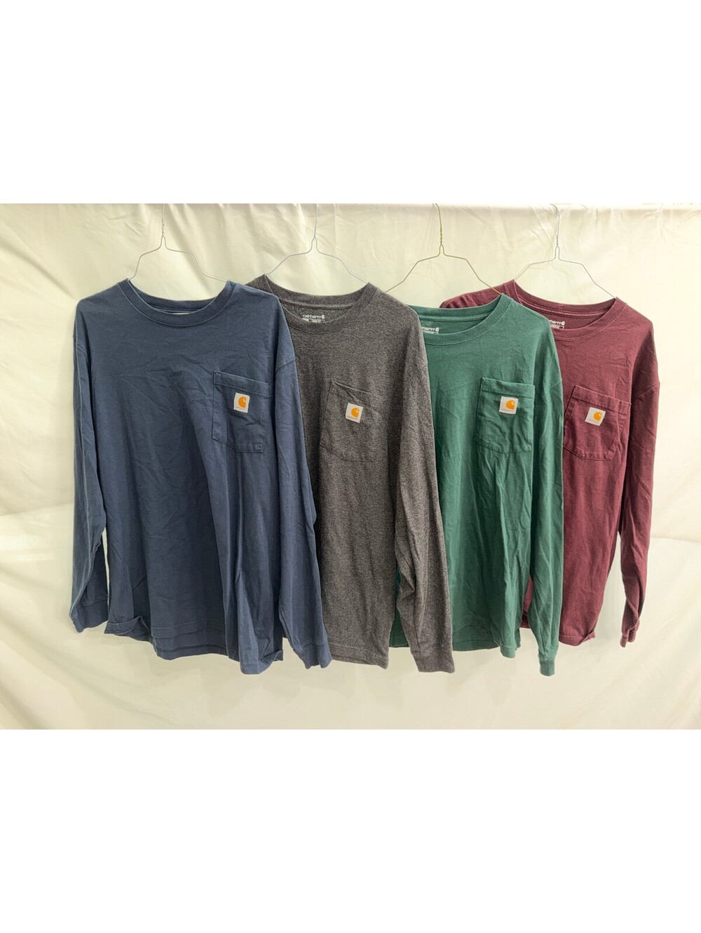 Carhartt Long Sleeve Pocket T-Shirts - Set of 4